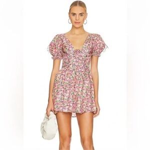 For love and lemons Paulina Puff Sleeve Mini Dress